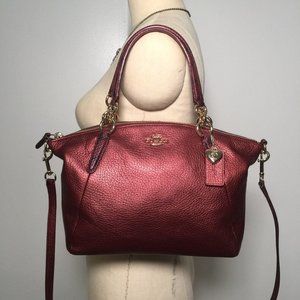Coach Metallic Red Python Kelsey Satchel